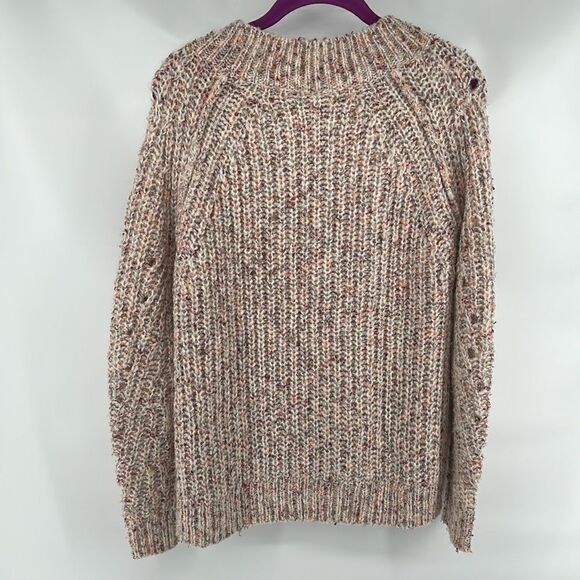 Heartloom chunky cozy knit sweater Alysha crew neck slouchy speckled small EUC - Picture 8 of 14